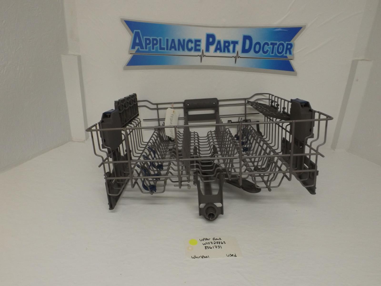 Whirlpool Dishwasher W10728863 8561731 Upper Rack Used Whirlpool Dishwasher W10728863 8561731 Upper Rack Used